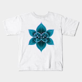 Sacred Geometry Flower Hologram Kids T-Shirt